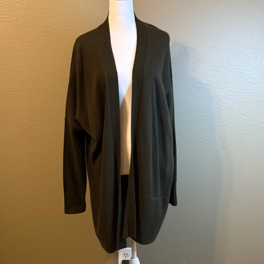 Vince Women's Dark Open-Front Cardigan